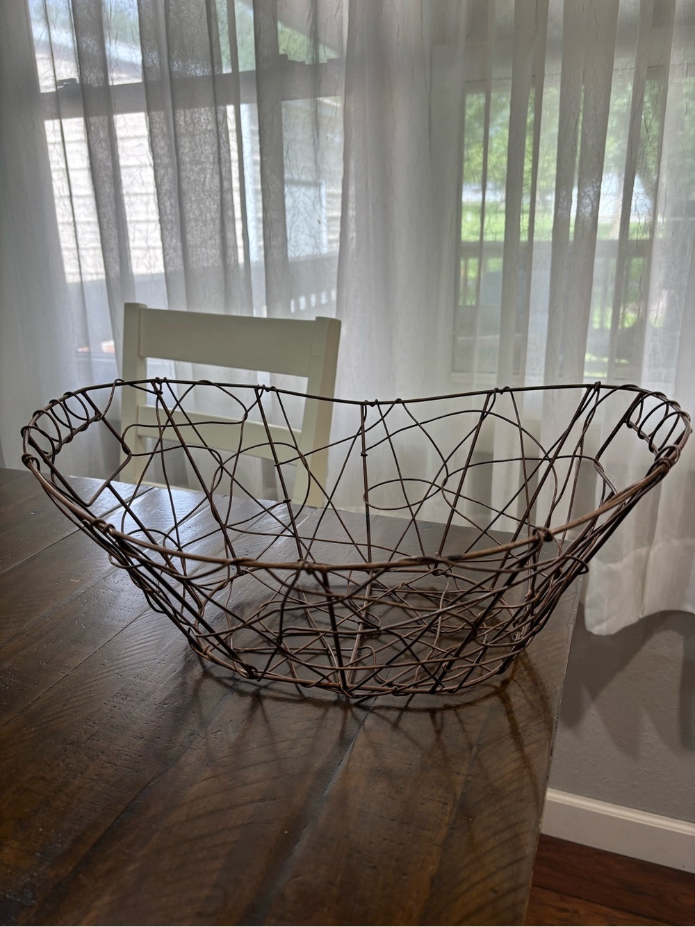 Wire Decorative Fruit Basket - Bronze